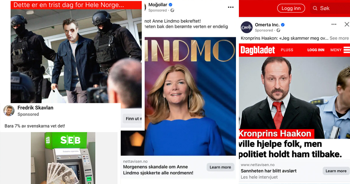 Kjendiser misbrukt på Facebook