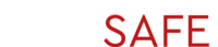 SkimSafe logo white text on black background