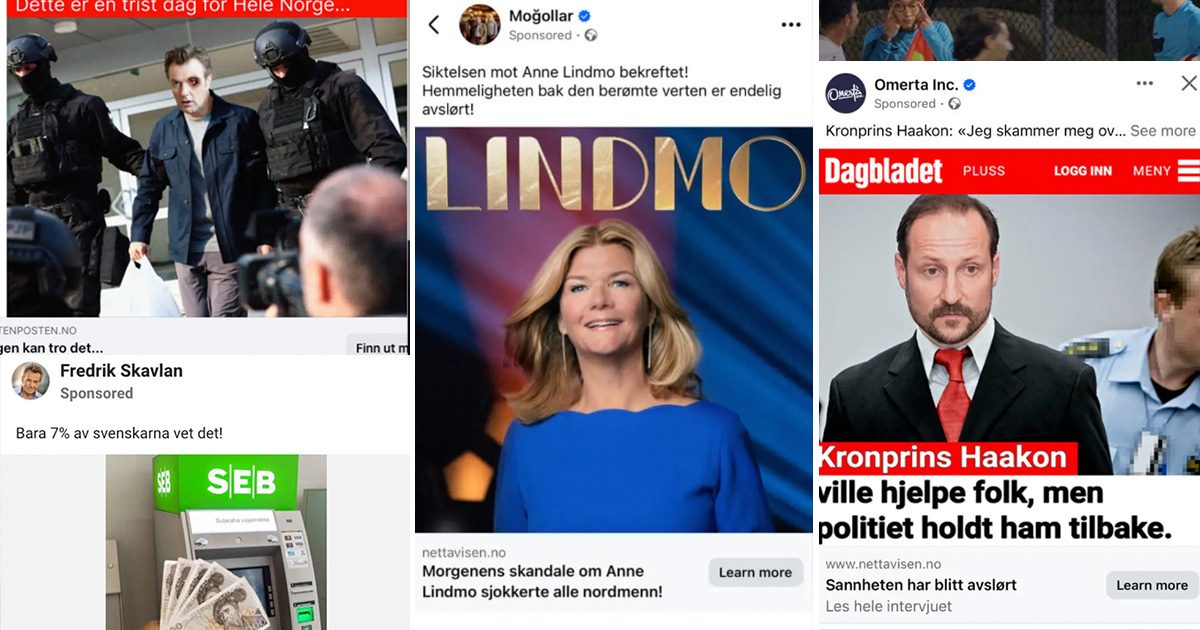 Kjendiser misbrukt på Facebook ​